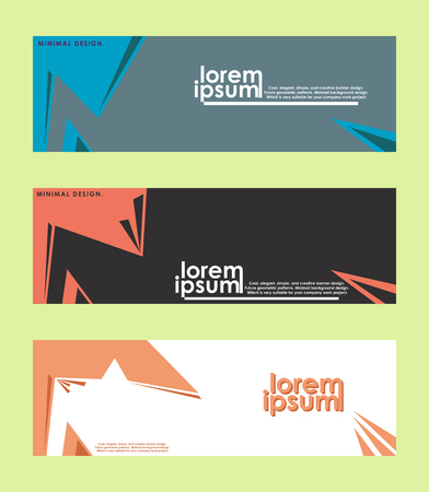 Minimal banner design. Colorful halftone gradient. Future geometric patterns. very suitable for your work project.のイラスト素材