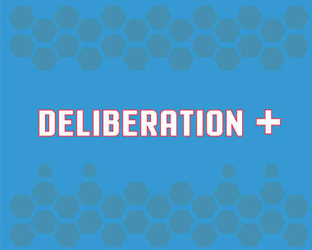 word deliberationのイラスト素材
