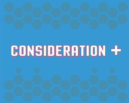 consideration wordのイラスト素材