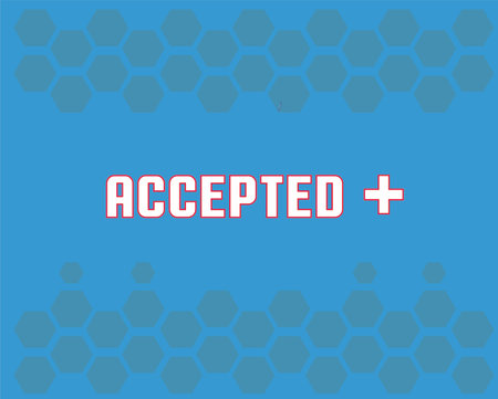 word acceptedのイラスト素材