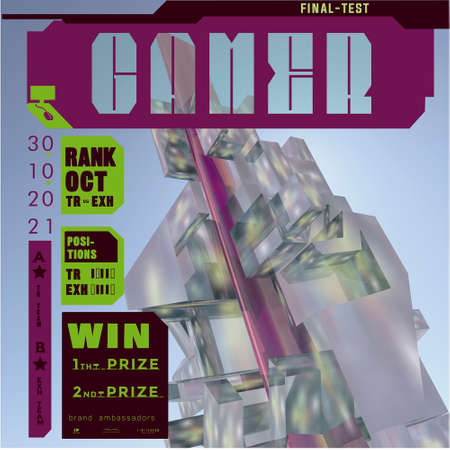3D Gamer poster event editionのイラスト素材