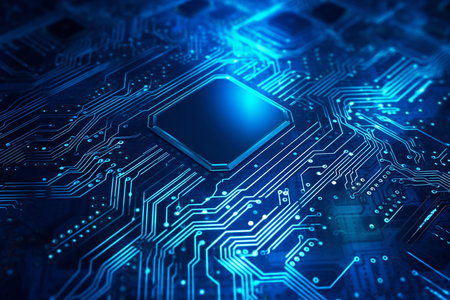 circuit board, technology wallpaper, neon light, security wallpaper, cpu setting