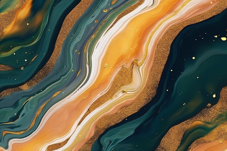 marble texture, green gold and yellow marble floor, interior design, house interiorの写真素材
