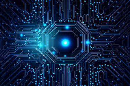 circuit board, technology wallpaper, neon light, security wallpaper, cpu setting
