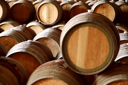 Clean wine barrels