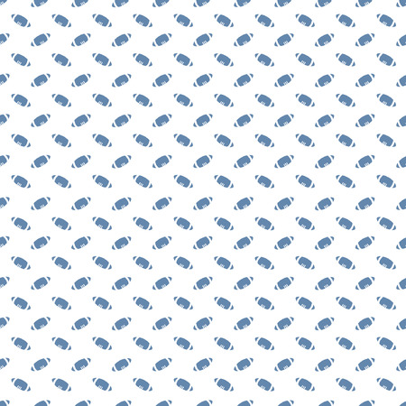 A Seamless geometric pattern with blue ball on white background.のイラスト素材