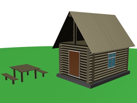  wooden houseの写真素材