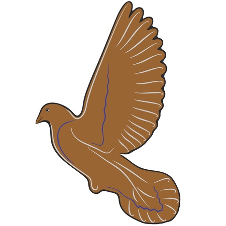 An a vector illustration of Dove   Files included  Illustrator 8 EPS  and JPG のイラスト素材