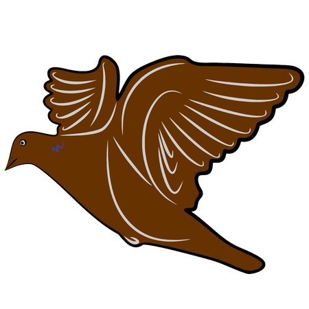 An a vector illustration of Dove   Files included  Illustrator 8 EPS  and JPGのイラスト素材