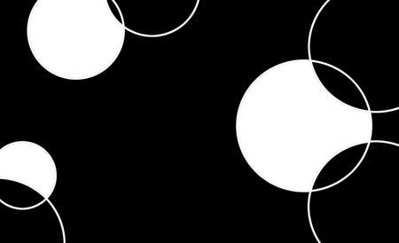 black and white circle backgroundの写真素材