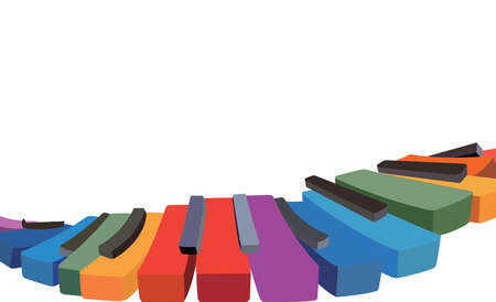 colorful piano backgroundの写真素材