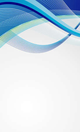 blue curve wave backgroundの写真素材