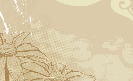 vintage flower backgroundの写真素材