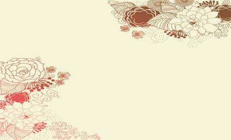 paint vintage flower backgroundの写真素材