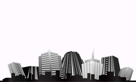 building silhouette background の写真素材