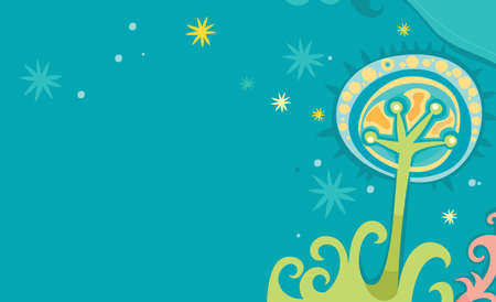 blue ocean cute backgroundの写真素材