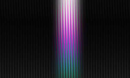 abstract background with stripes and lines in black and purple colors.の写真素材