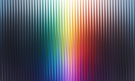 abstract background with stripes and gradients of rainbow colors, vector illustrationの写真素材