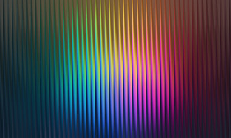 abstract rainbow background with some smooth lines in it (3d render)の写真素材