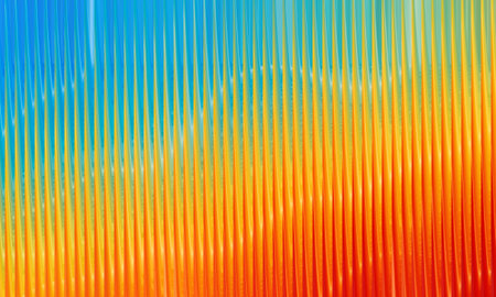 abstract background with smooth lines in orange, yellow and blue colorsの写真素材
