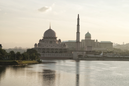 Mosque at Sunriseの写真素材