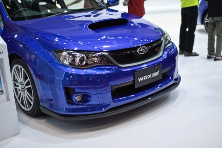 KUALA LUMPUR, MALAYSIA - NOV 15 Subaru WRX displayed at Lumpur International Motorshow  KLIMS  on November 15, 2013 in Kuala Lumpur Malaysia のeditorial素材