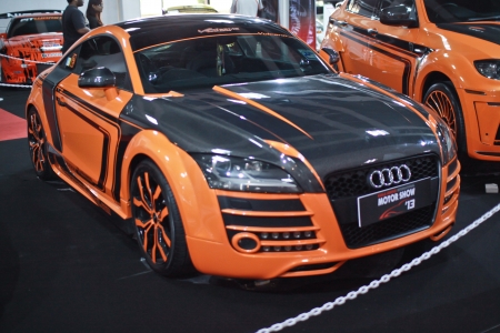KUALA LUMPUR, MALAYSIA - NOV 15 Audi TT modified for autoshow displayed at Lumpur International Motorshow  KLIMS  on November 15, 2013 in Kuala Lumpur Malaysia のeditorial素材