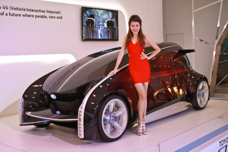 KUALA LUMPUR, MALAYSIA - NOV 15 Toyota Fun-Vii displayed at Lumpur International Motorshow  KLIMS ...