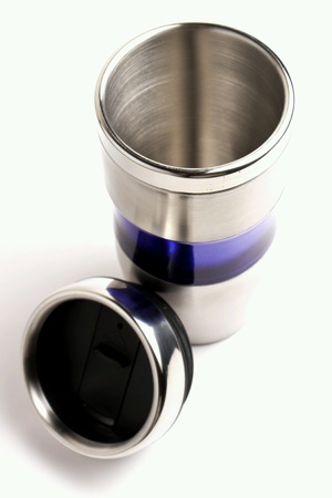 Steel mug isolatedの素材