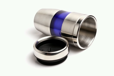Steel mug isolatedの素材