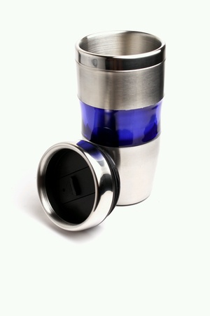 Steel mug isolatedの素材
