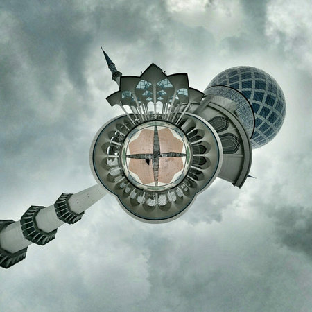 Interior of Sultan Salahuddin Abdul Aziz Shah in tinyplanet effect