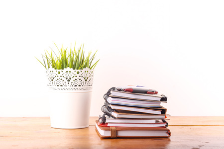 books isolated on white backgroundの写真素材