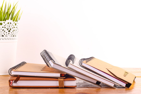 books isolated on white backgroundの写真素材