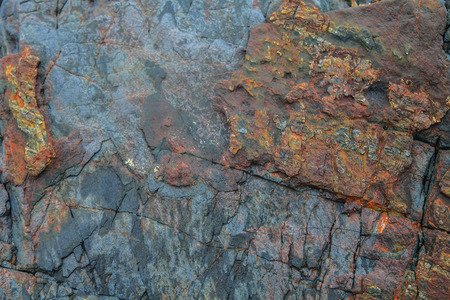 texture of rocks on shoreの写真素材