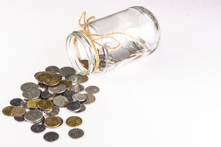 coins on the table. close-upの写真素材