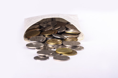 coins on the table. close-upの写真素材