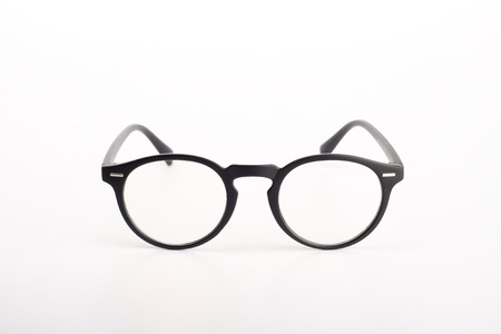 spectacles isolated in whiteの写真素材