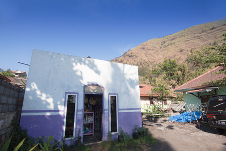 SUKAPURA, INDONESIA - NOVEMBER 19 : A local variety shop open in the morning view. Local shop is one of the main income here at East Java, Indonesia 19 November 2015.のeditorial素材