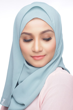 portrait of beautiful musliman asian womanの写真素材