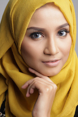 portrait of beautiful musliman womanの写真素材
