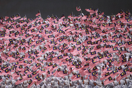 KUALA LUMPUR, MALAYSIA- 31ST AUGUST 2016 : Merdeka day celebration is held in commemoration of Malaysia's Independence Day at Dataran Merdeka; one of the most colorful events celebrated annually.のeditorial素材