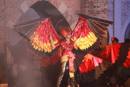 Kuala lumpur 25 September 2016 , Citra Warna Malaysia was held at Dataran Merdeka. Performers doing their ceograph dance move on the stage.のeditorial素材