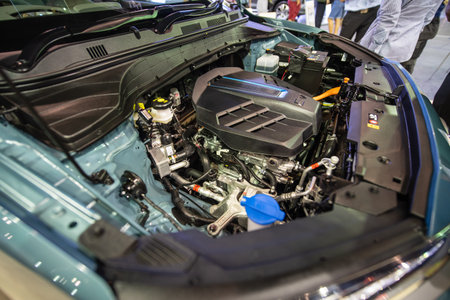 Kuala Lumpur, Malaysia - 23 November 2018. hyundai kona engine bay shot.