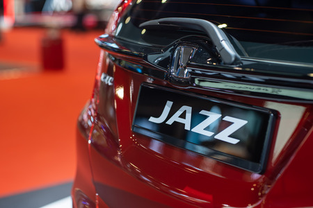 Kuala Lumpur, Malaysia - 23 November 2018. honda jazz logo.のeditorial素材