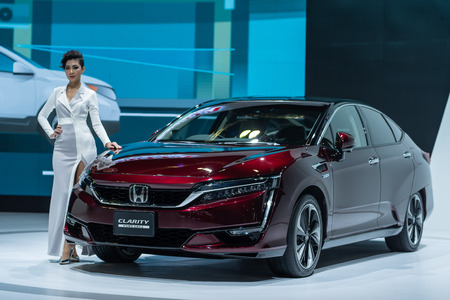 Kuala Lumpur, Malaysia - 23 November 2018. honda clarity at kuala lumpur motorshow.のeditorial素材
