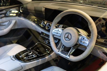 singapore -12 january 2019. the new mercedes amg cls 53 at singapore motor showのeditorial素材