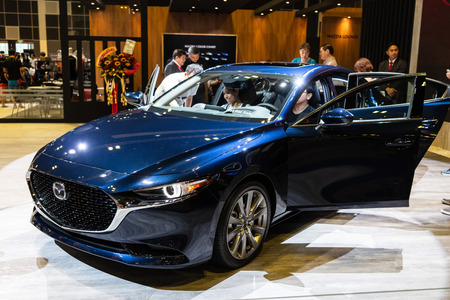singapore -12 january 2019. new mazda at singapore motor showのeditorial素材