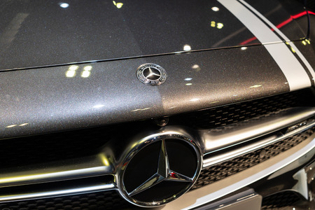 singapore -12 january 2019. the new mercedes amg cls 53 at singapore motor showのeditorial素材