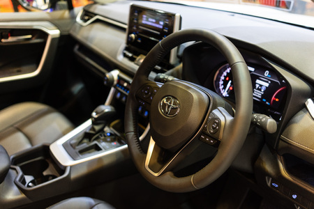 singapore -12 january 2019. the new toyota rav4 at singapore motor showのeditorial素材